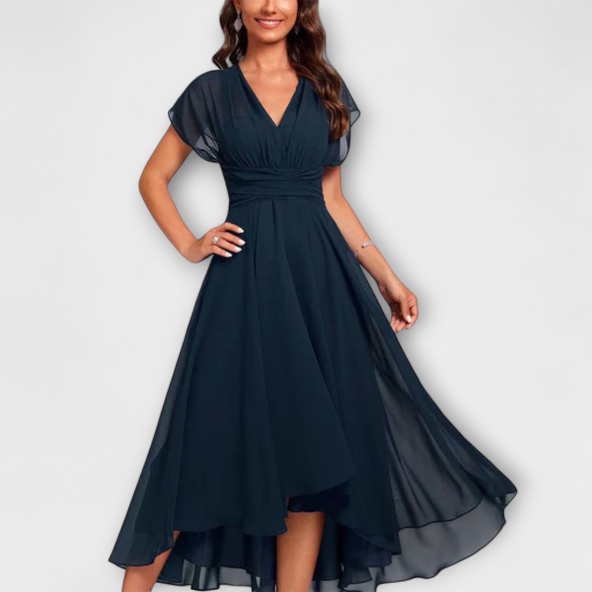 Christina – A-Line Dress with V-Neckline