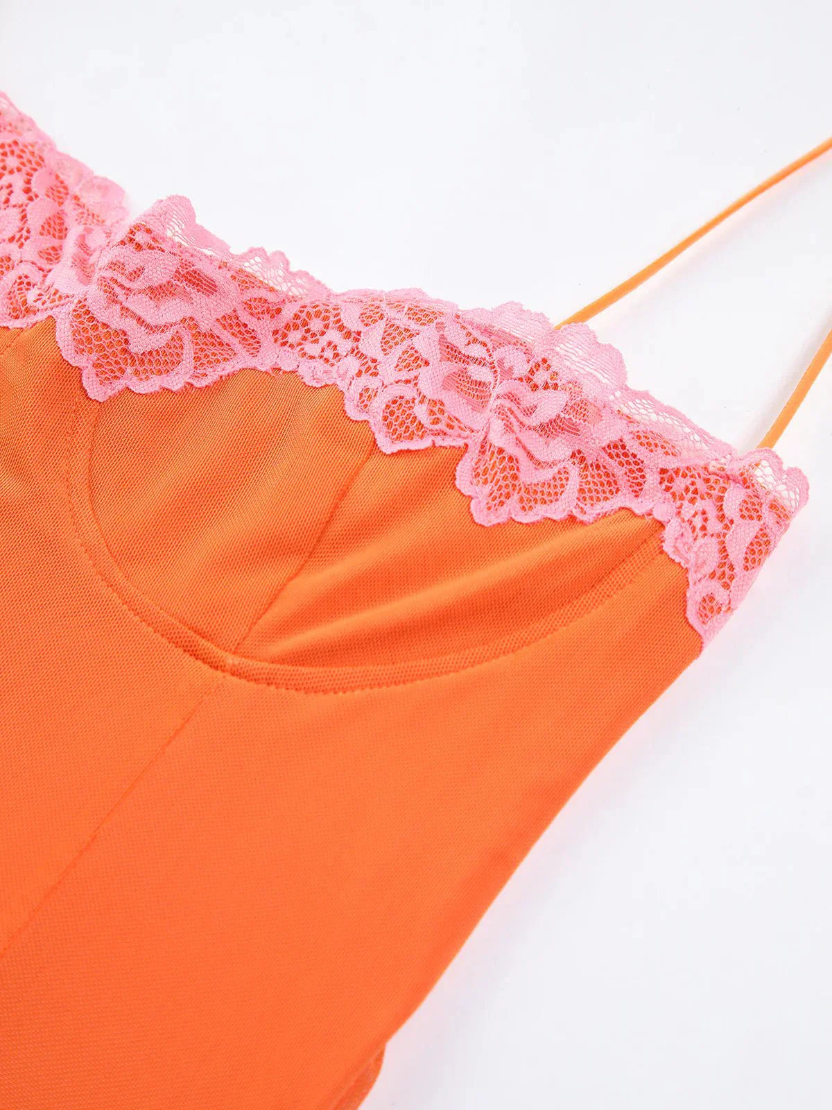 Corset Mesh Maxi Dress