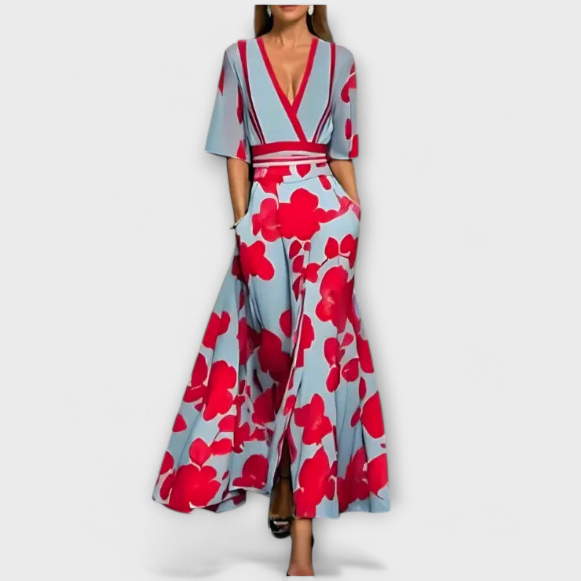 Zanele – Elegant Floral Dress