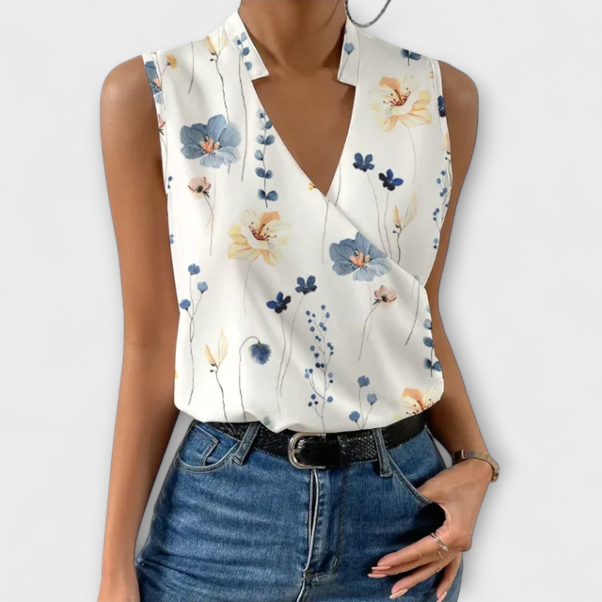 Soft Summer Top with V-Neckline