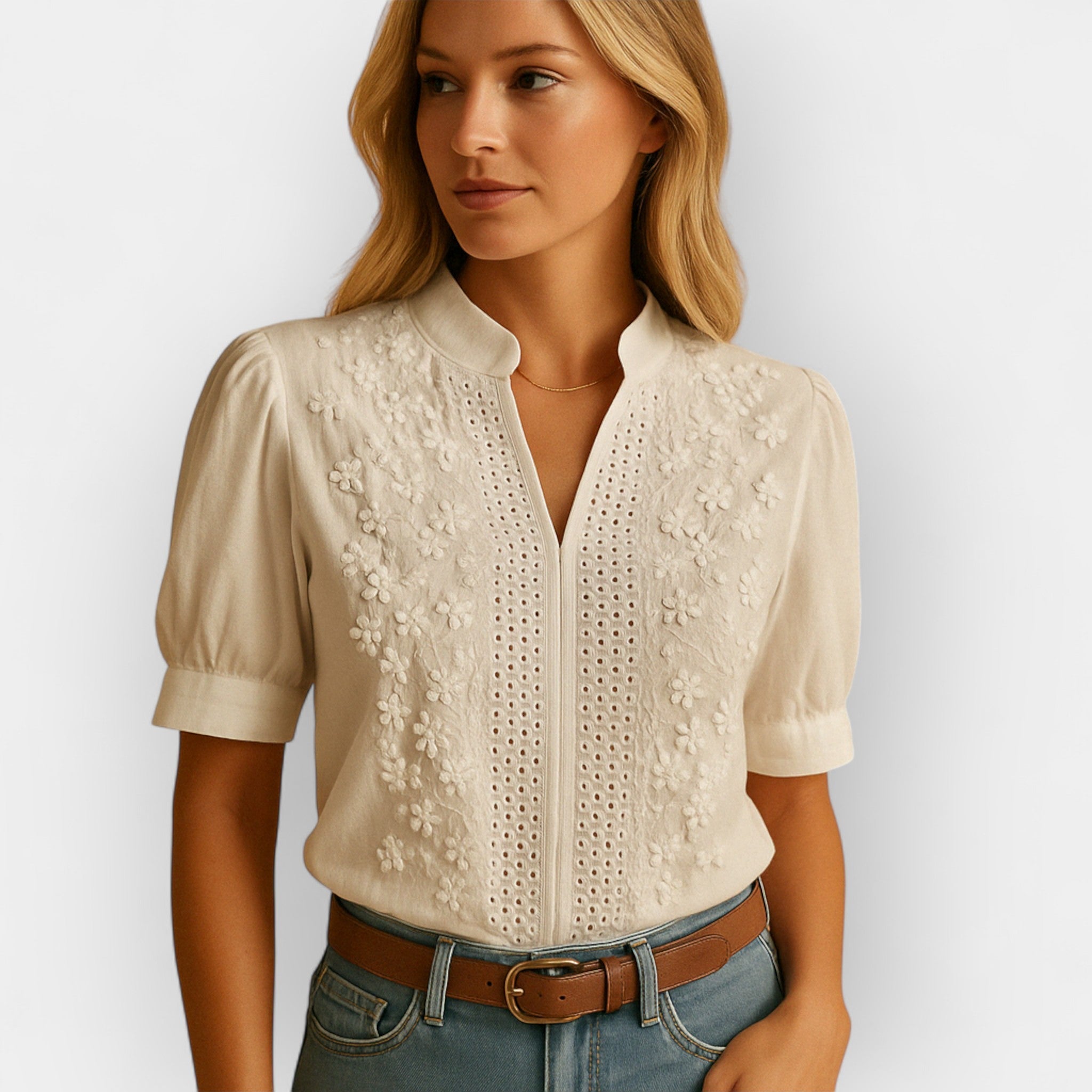 Tatiana – Elegant White Top