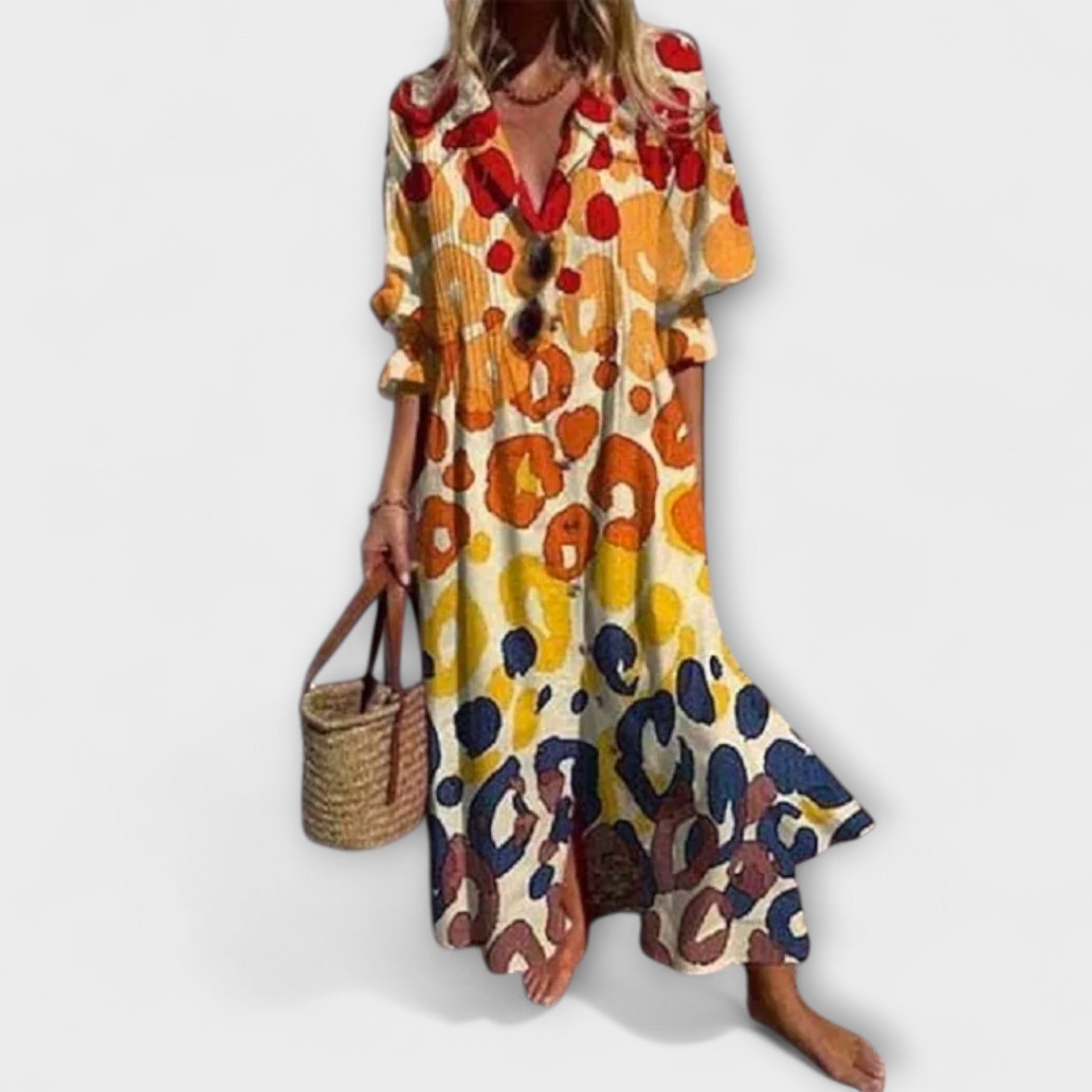 Lila – Flattering Maxi Dress with Tummy Coverage