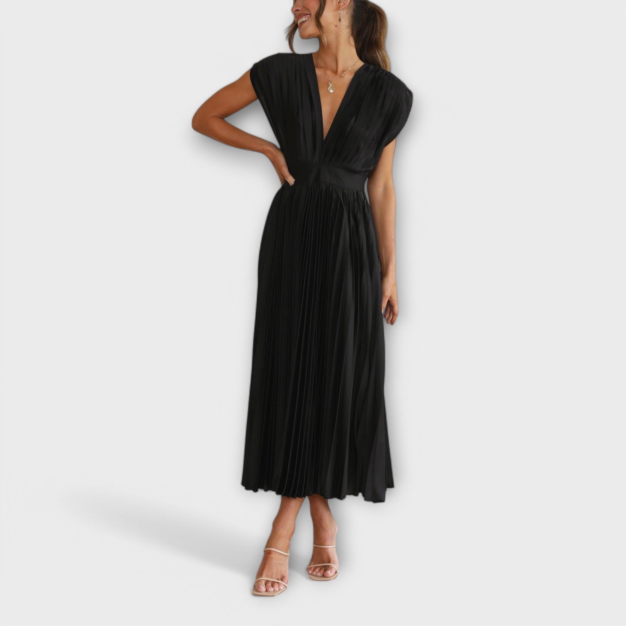 Stylish Pleated Dress