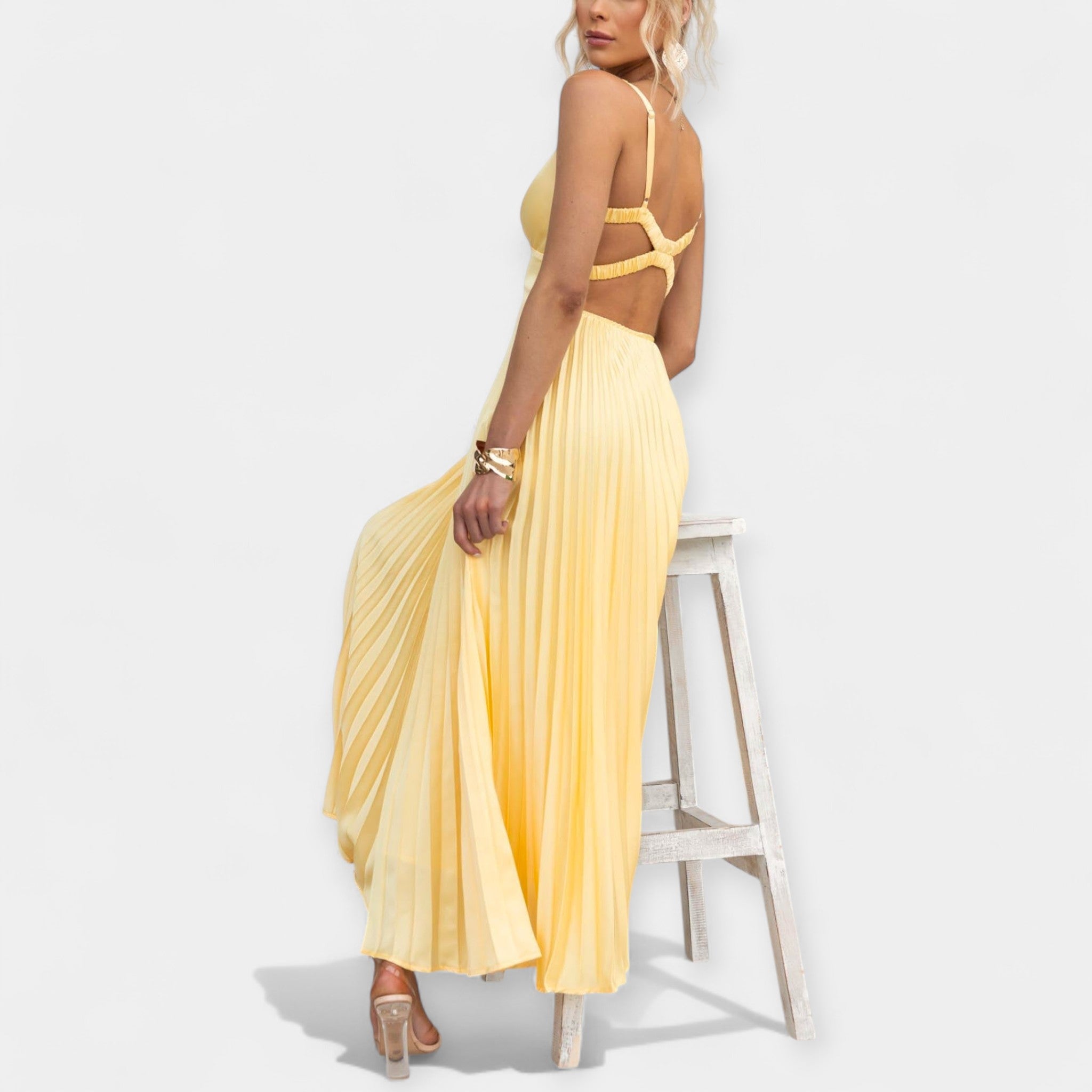 Lucia – Light Maxi Dress with Subtle Shine