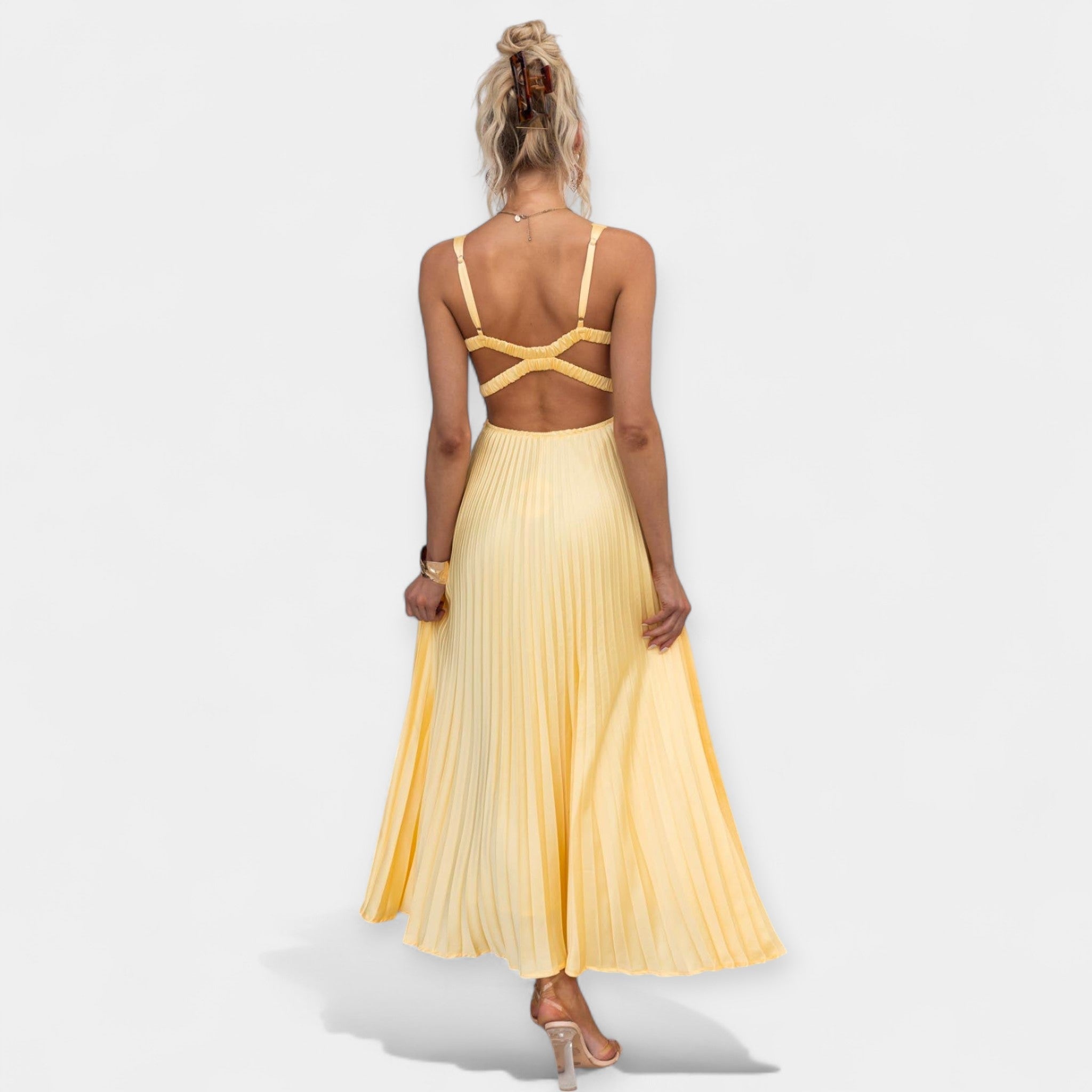Lucia – Light Maxi Dress with Subtle Shine