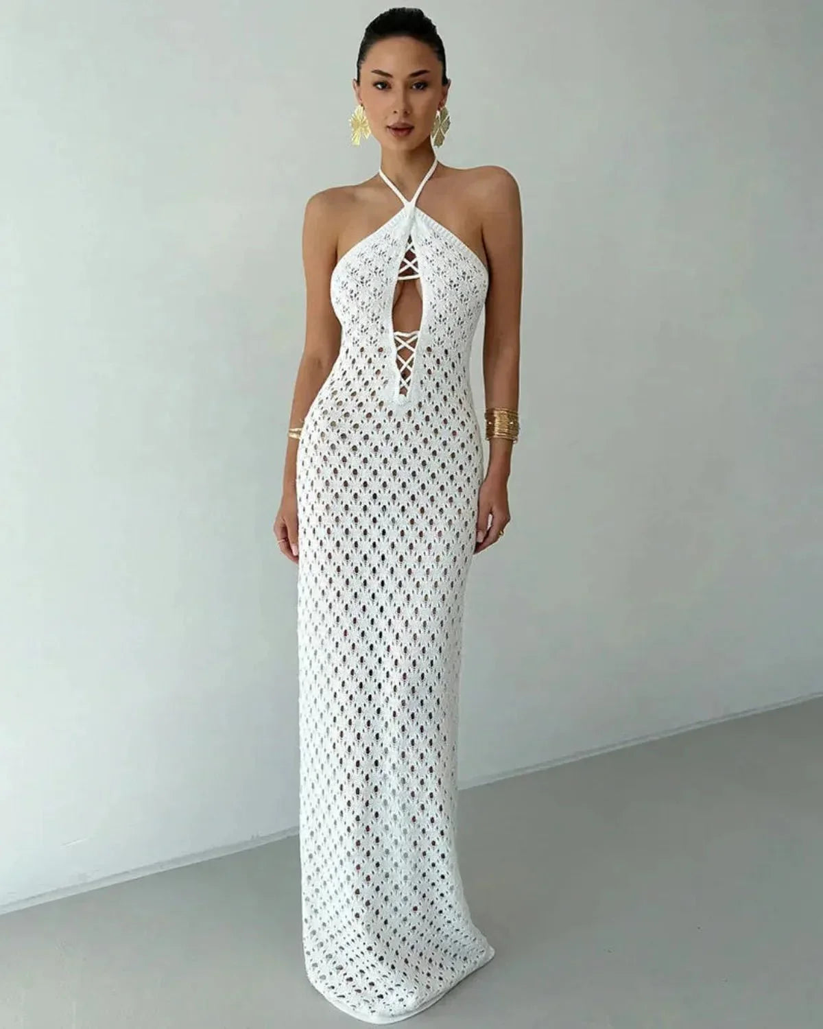 Woven Beach Maxi Dress
