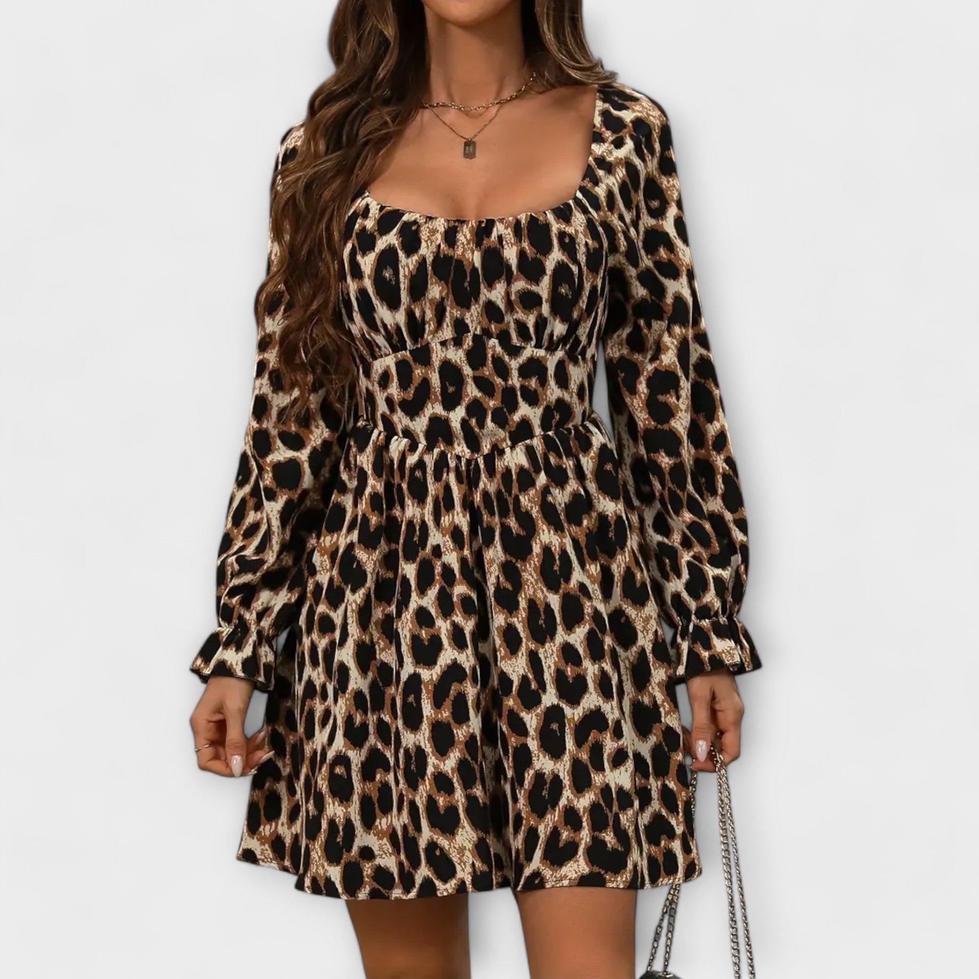 Charming Leopard Print Dress