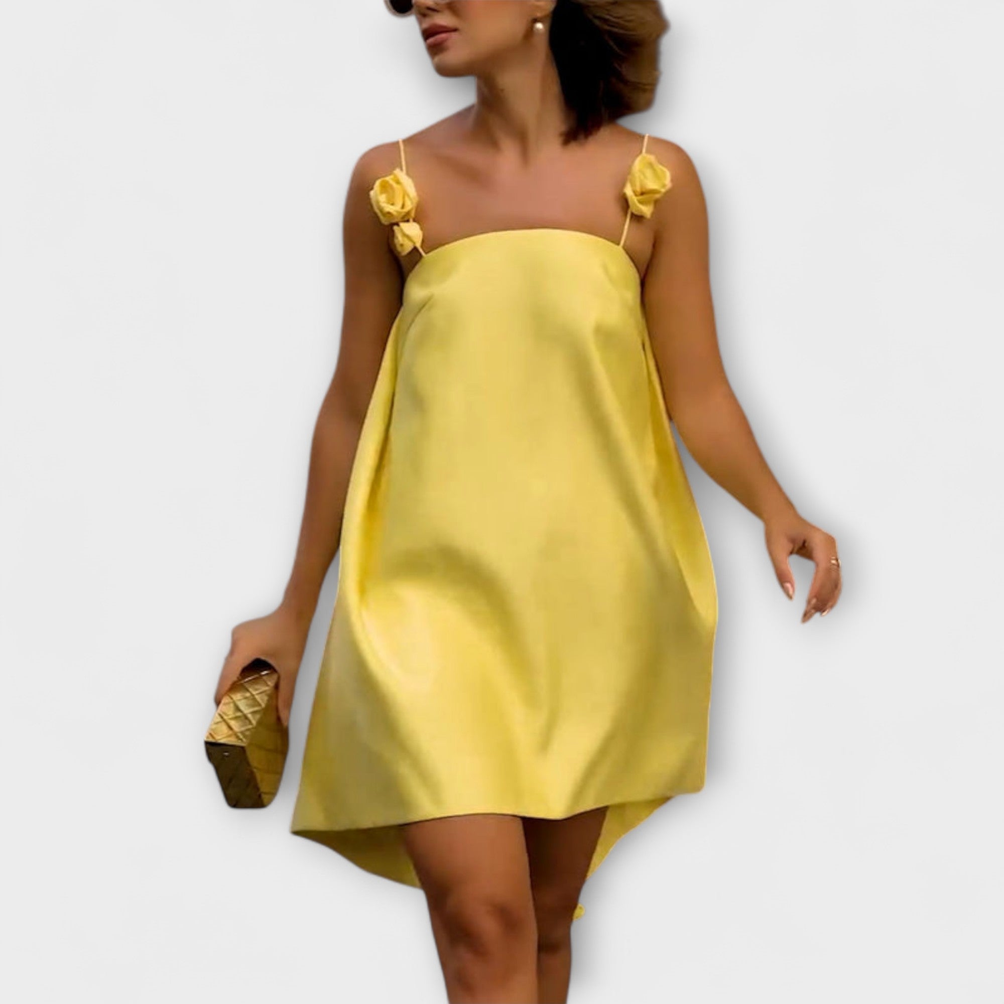 Jordan – Stylish Floral Sleeveless Mini Dress