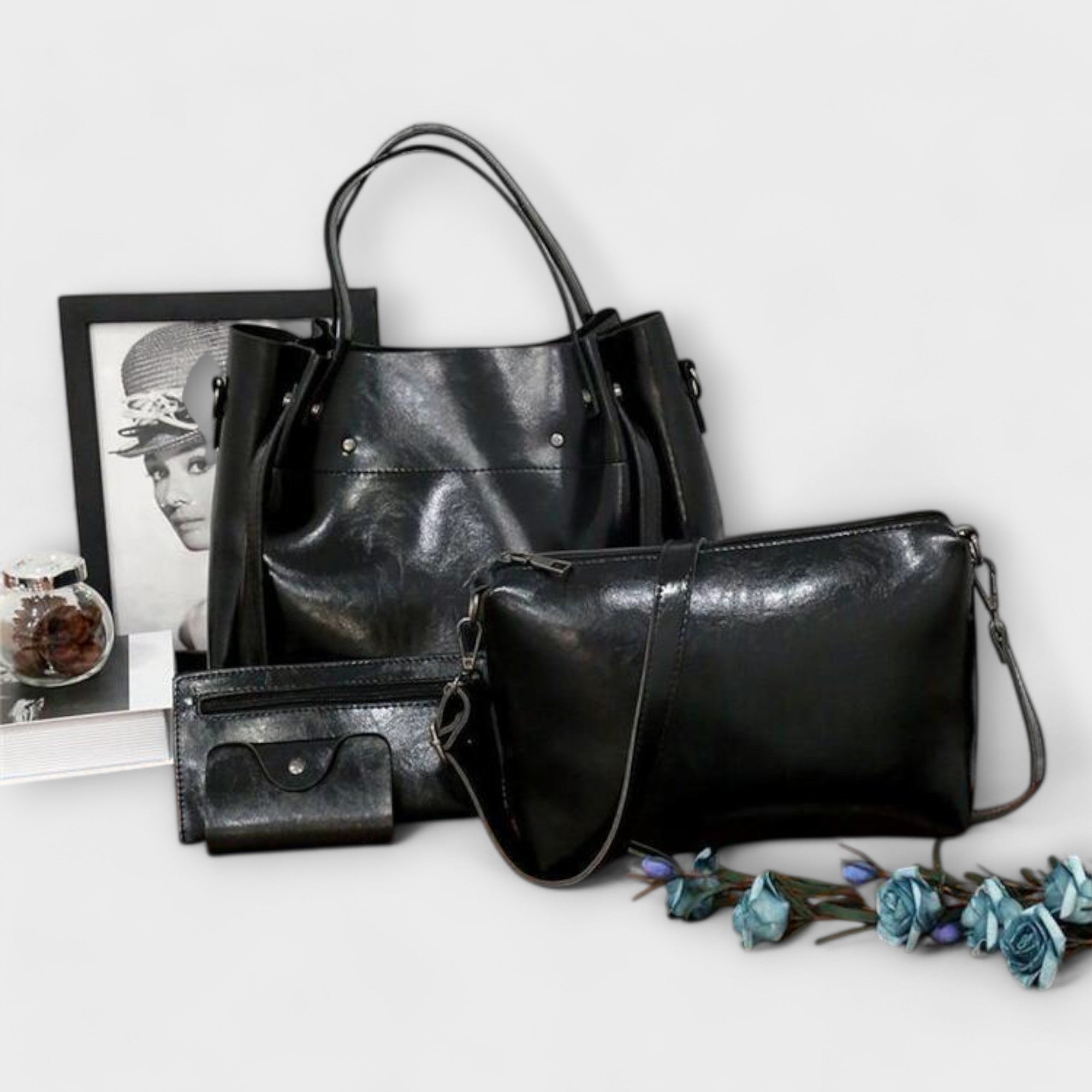 4-Piece Vintage Bag Set