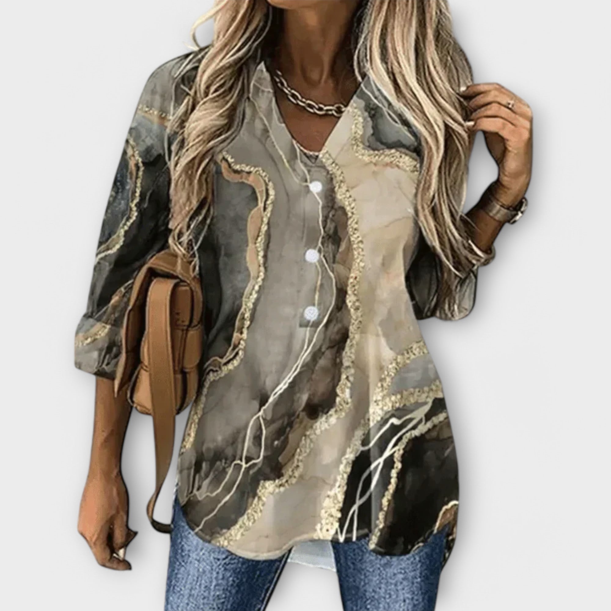 Filine – Women’s Elegant Printed Blouse