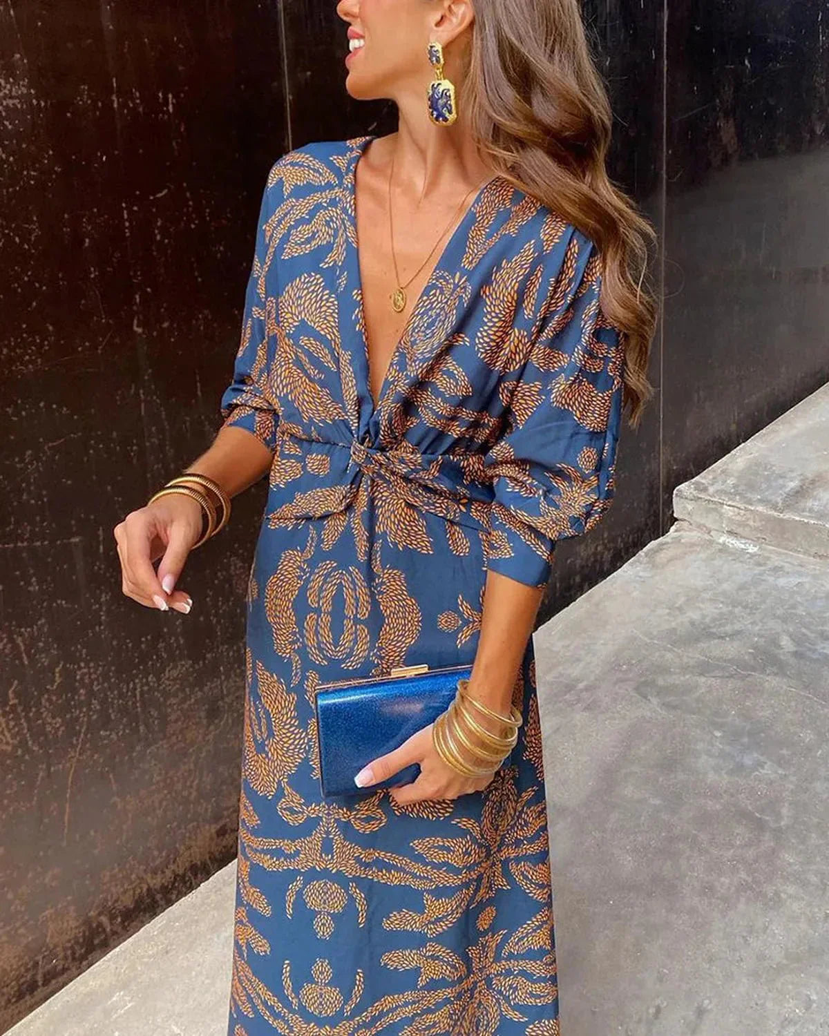 Breathable Floral All-Season Maxi Dress