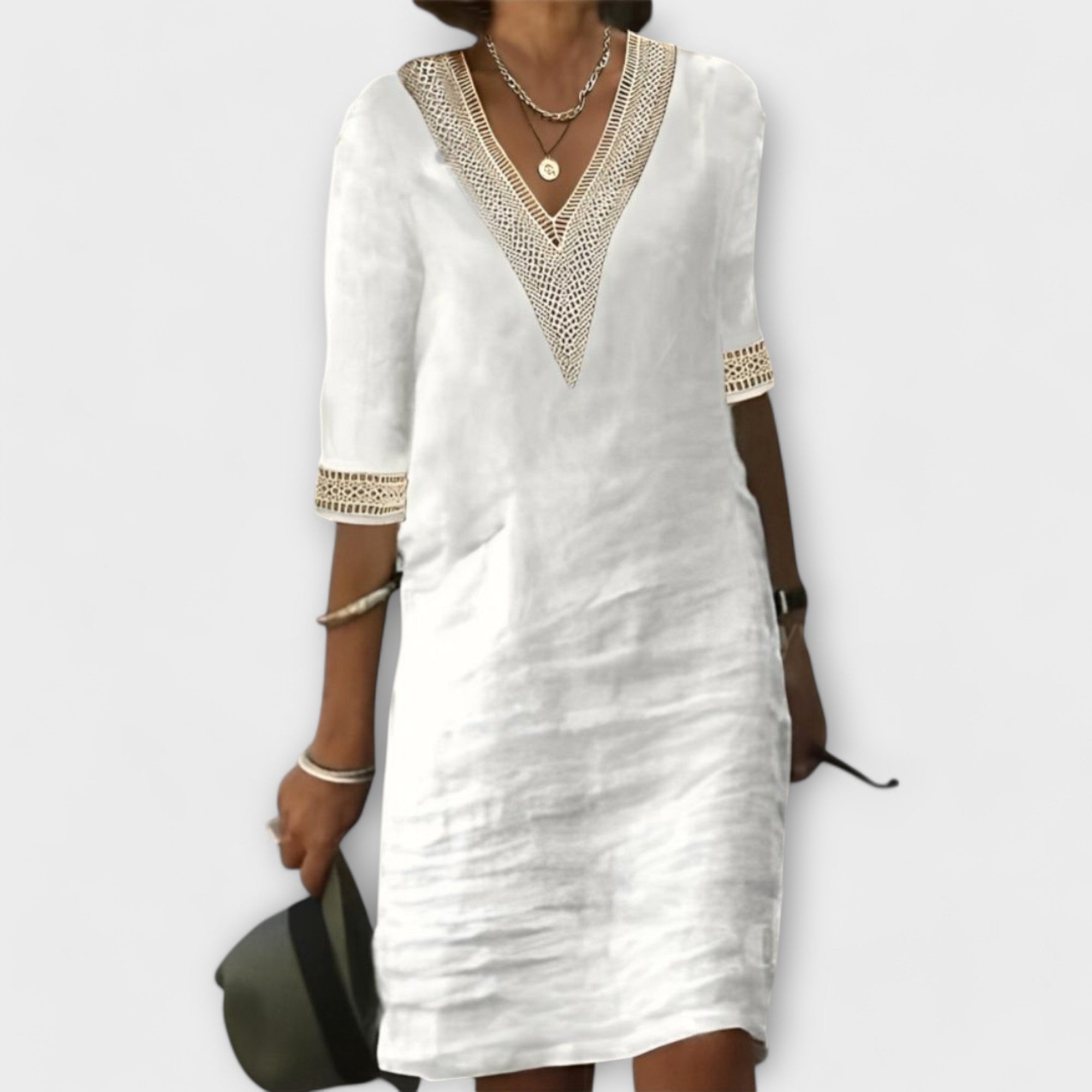 Women’s Cotton & Linen Midi Dress