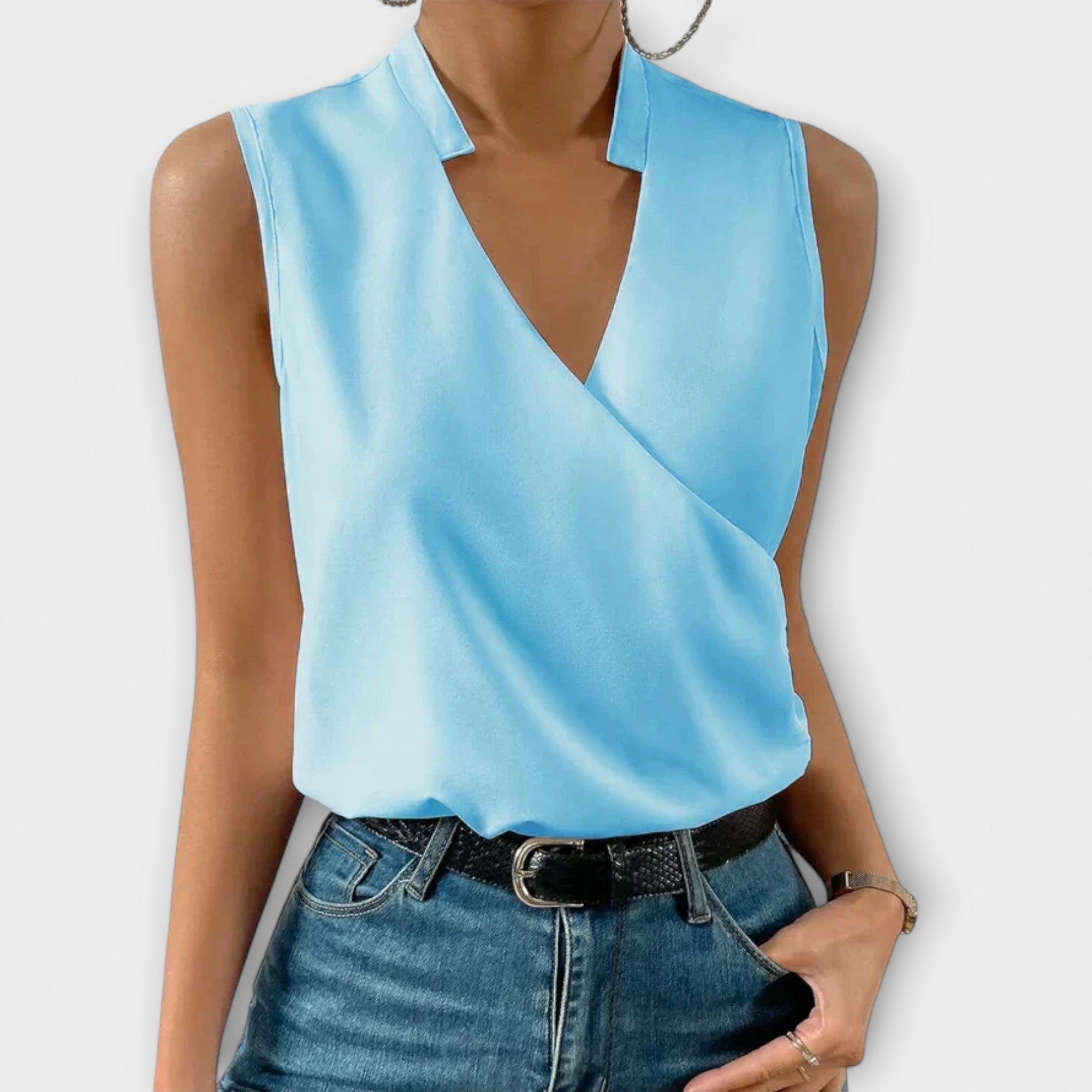 Soft Summer Top with V-Neckline