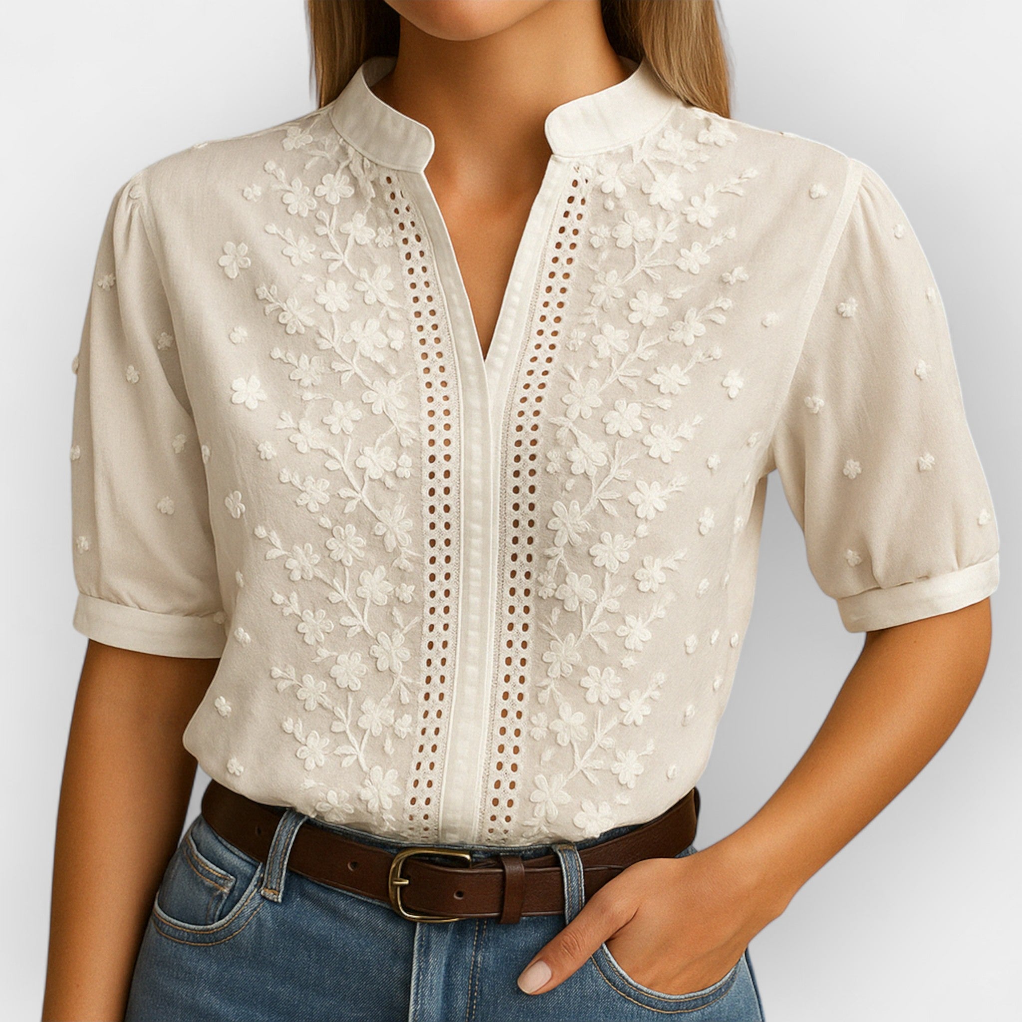 Tatiana – Elegant White Top