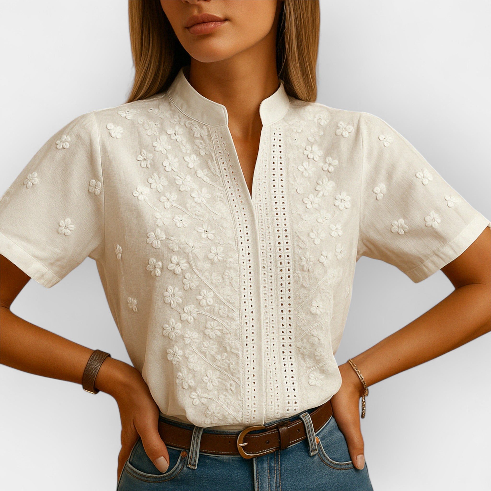 Tatiana – Elegant White Top