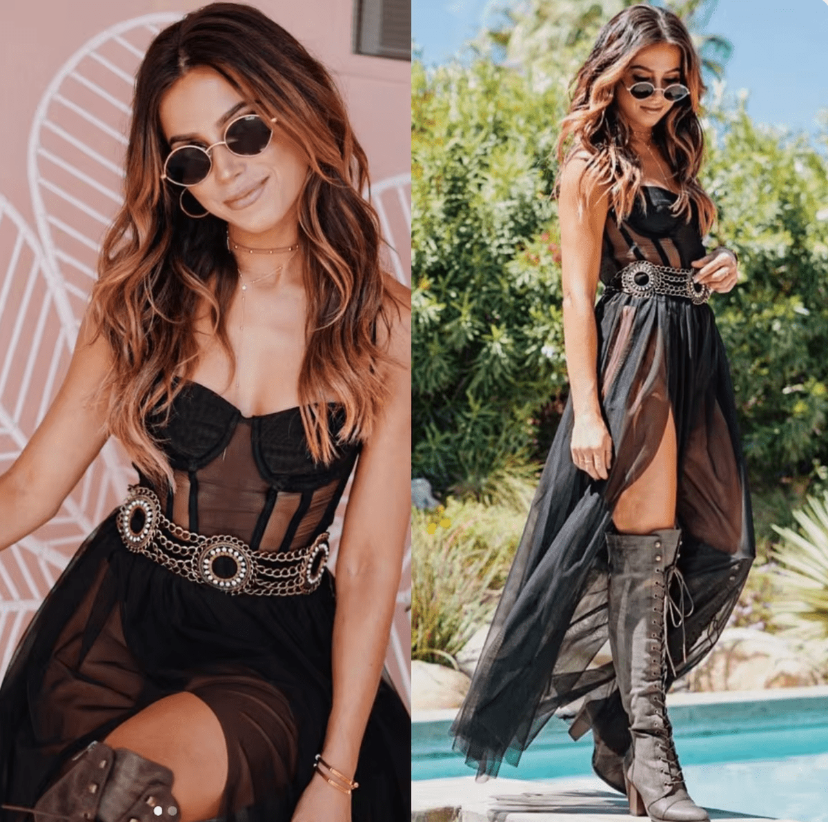 Sleeveless Strapless Maxi Lace Dress For Summer